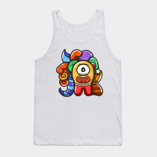 Monster Character Doodle Art Tank Top